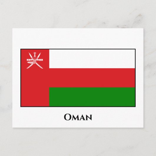 Carte Postale Drapeau Oman (Devant)