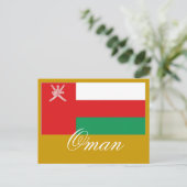 Carte Postale Drapeau Oman (Debout devant)