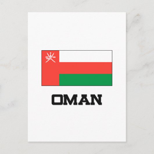 Carte Postale Drapeau Oman (Devant)