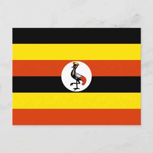 Carte postale drapeau Ouganda (Devant)