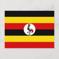 Carte postale drapeau Ouganda