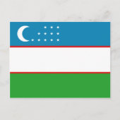 Carte postale Drapeau Ouzbékistan (Devant)