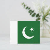 Carte postale Drapeau Pakistan (Debout devant)