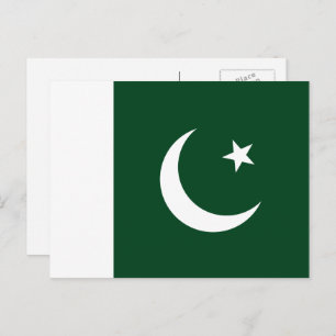 Carte Postale Drapeau pakistanais, Drapeau du Pakistan