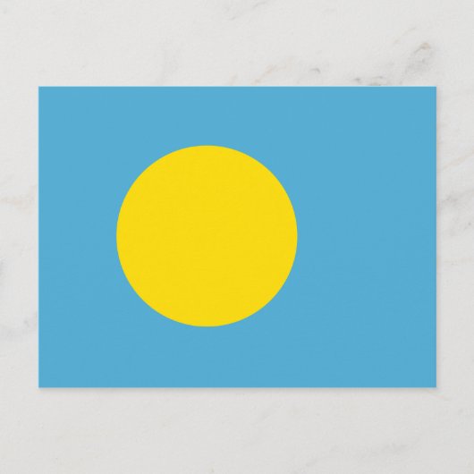 Carte postale Drapeau Palau (Devant)