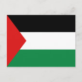 Carte postale Drapeau Palestine (Devant)