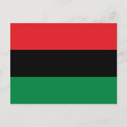 Carte Postale Drapeau panafricain de l'UNIA (Devant)