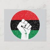 Carte Postale Drapeau panafricain, histoire des Noirs afro-améri (Devant)