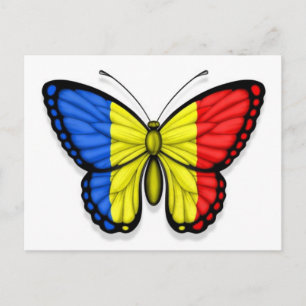 Carte Postale Drapeau papillon roumain