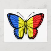 Carte Postale Drapeau papillon roumain (Devant)
