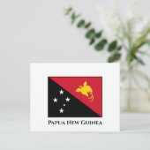 Carte Postale Drapeau Papouasie-Nouvelle-Guinée (Debout devant)