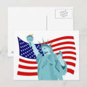Carte Postale Drapeau patriotique (Devant / Derrière)