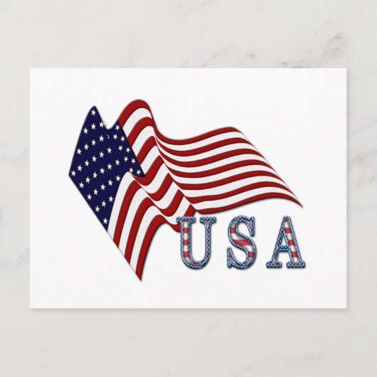 Carte postale Drapeau Patriotique (Devant)
