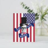 Carte Postale Drapeau patriotique américain (Debout devant)