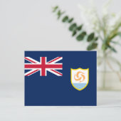 Carte Postale Drapeau patriotique d'Anguilla (Debout devant)