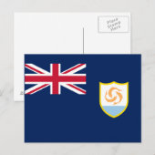 Carte Postale Drapeau patriotique d'Anguilla (Devant / Derrière)