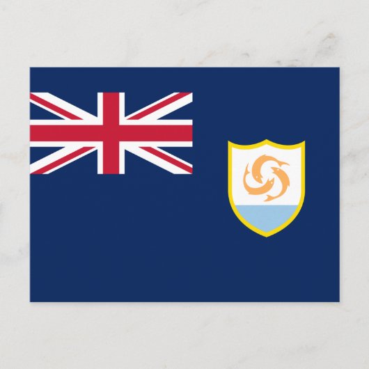 Carte Postale Drapeau patriotique d'Anguilla (Devant)