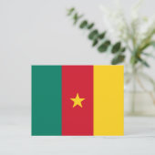 Carte Postale Drapeau patriotique du Cameroun (Debout devant)