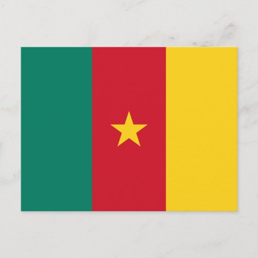 Carte Postale Drapeau patriotique du Cameroun (Devant)