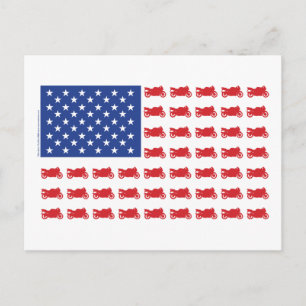 Carte Postale Drapeau Patriotique Sport
