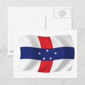 Carte postale Drapeau Pays-Bas Antilles (Devant / Derrière)