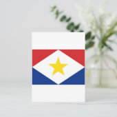 Carte Postale Drapeau Pays-Bas Antilles Saba (Debout devant)