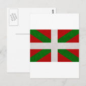 Carte Postale Drapeau Pays Basque Euskadi (Devant / Derrière)