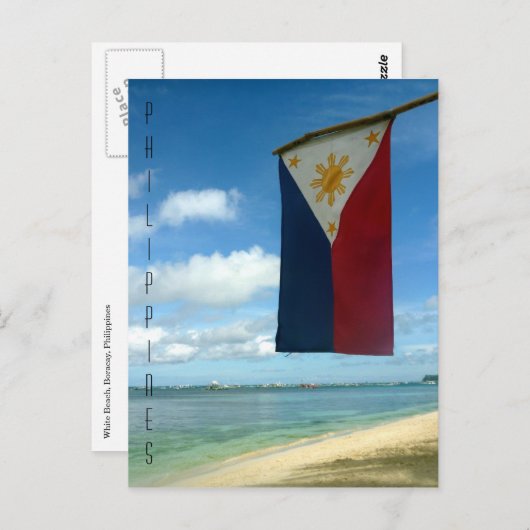 Carte Postale drapeau philippin (Devant / Derrière)