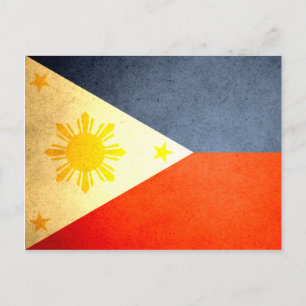 Carte Postale Drapeau philippin baisé par Sun