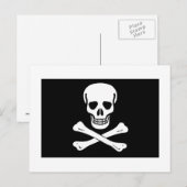 Carte Postale Drapeau pirate (Devant / Derrière)