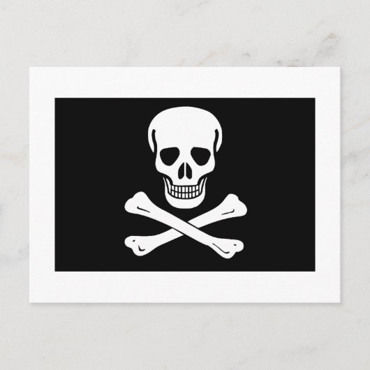 Carte Postale Drapeau pirate (Devant)