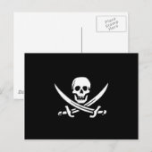 Carte Postale Drapeau pirate (Devant / Derrière)