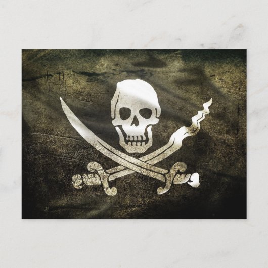 Carte Postale Drapeau pirate, Drapeau des pirates (Devant)