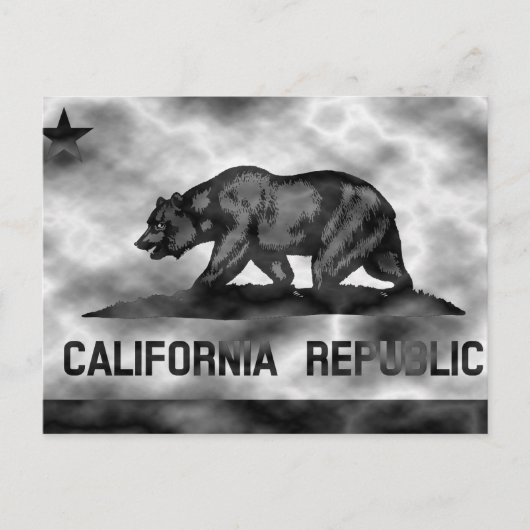 Carte Postale Drapeau Plasma Californie (Devant)