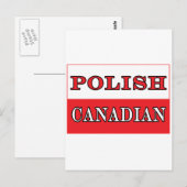 Carte Postale Drapeau polonais (Devant / Derrière)