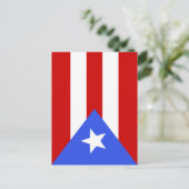 Carte Postale Drapeau Porto Rico (Debout devant)