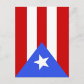 Carte Postale Drapeau Porto Rico (Devant)