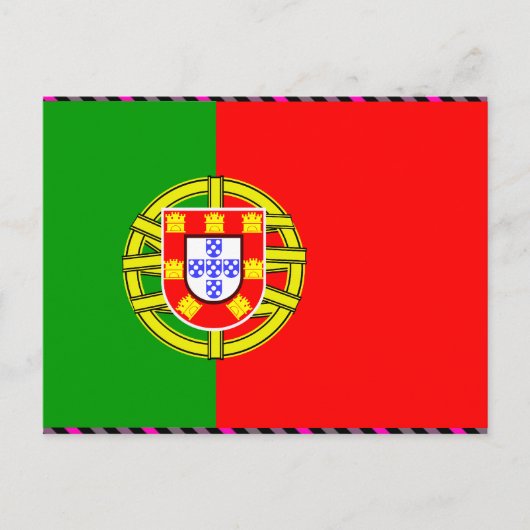 Carte Postale Drapeau Portugal (Devant)