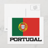 Carte Postale Drapeau Portugal (Devant / Derrière)