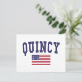 Carte Postale Drapeau Quincy MA US (Debout devant)