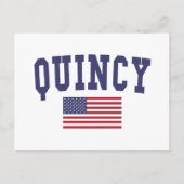 Carte Postale Drapeau Quincy MA US (Devant)