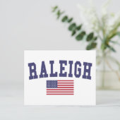 Carte Postale Drapeau Raleigh US (Debout devant)