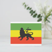 Carte Postale Drapeau rastafari (Debout devant)