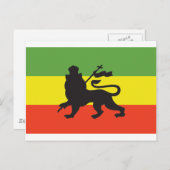 Carte Postale Drapeau rastafari (Devant / Derrière)