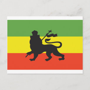 Carte Postale Drapeau rastafarien