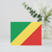 Carte postale Drapeau République du Congo (Debout devant)