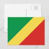 Carte postale Drapeau République du Congo (Devant / Derrière)
