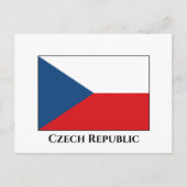 Carte Postale Drapeau République tchèque (Devant)