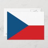 Carte postale Drapeau République tchèque (Devant / Derrière)