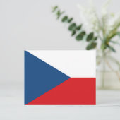 Carte Postale Drapeau République tchèque (Debout devant)